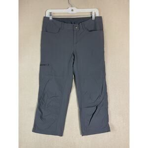 Patagonia Pants Womens 8 Gray Cropped Mid Rise Straight Leg Regular Fit Hiking